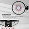 Black Basketball Rim with Net and Accessories Kit 18” Metal Frame for Indoor or Outdoor Play